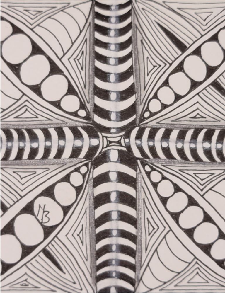 Öffnet die Seite 'Zentangle® – Entspannung mit Stift und Muster'