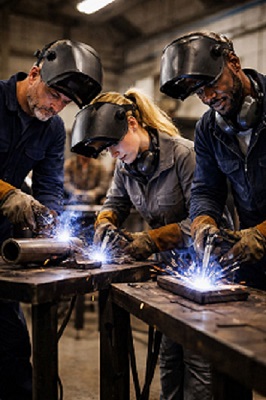 Öffnet die Seite 'Infoveranstaltung "Weiterbildung zum/zur Schweißer/in mit Jobgarantie" am 19.03.2026 im Kreishaus in Ludwigshafen'