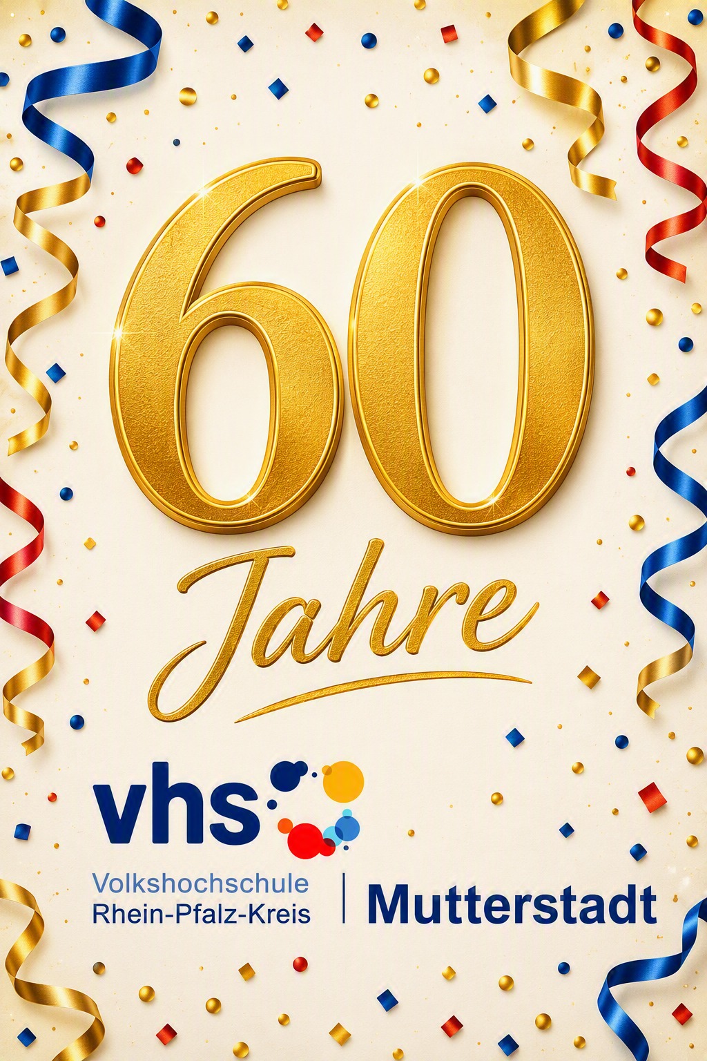 Öffnet die Seite 'vhs Mutterstadt feiert 60 Jahre'